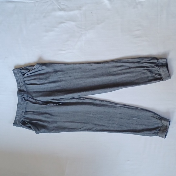 Talula Chalet Gray "Los Felizas" Lightweight Twill Jogger Pant- Sz. Sm - Picture 9 of 10